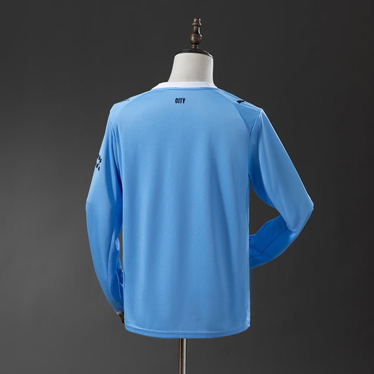 Manchester City Home Replica Kit 2025/26 Long Sleeve