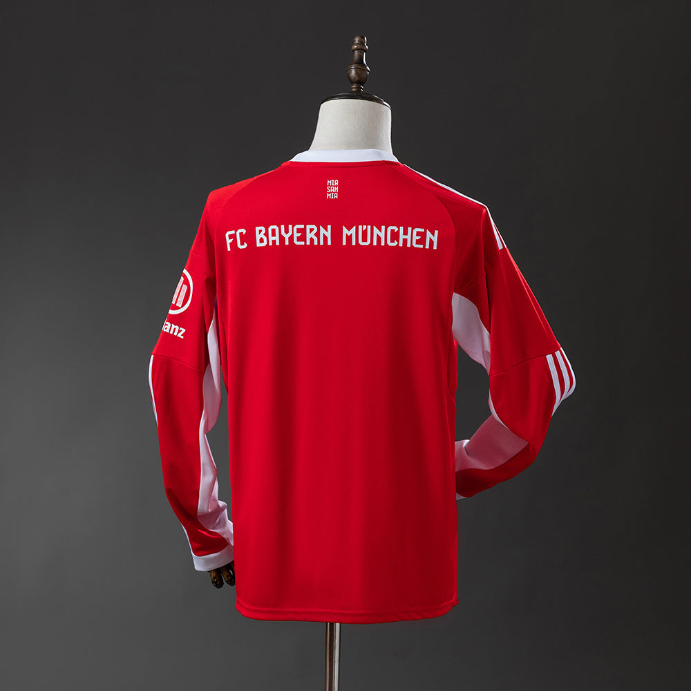 Bayern Munich 2025/26 Home Stadium Long Sleeve Jersey