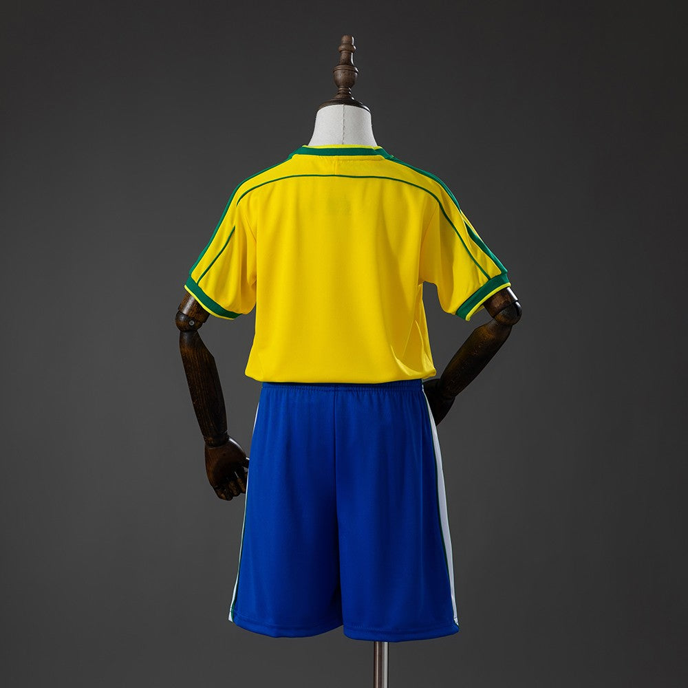 Brazil 1998 Home Kids Retro Kit