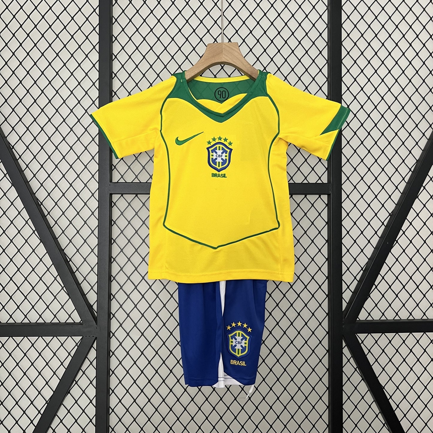 Brazil 2004 Home Kids Retro Kit