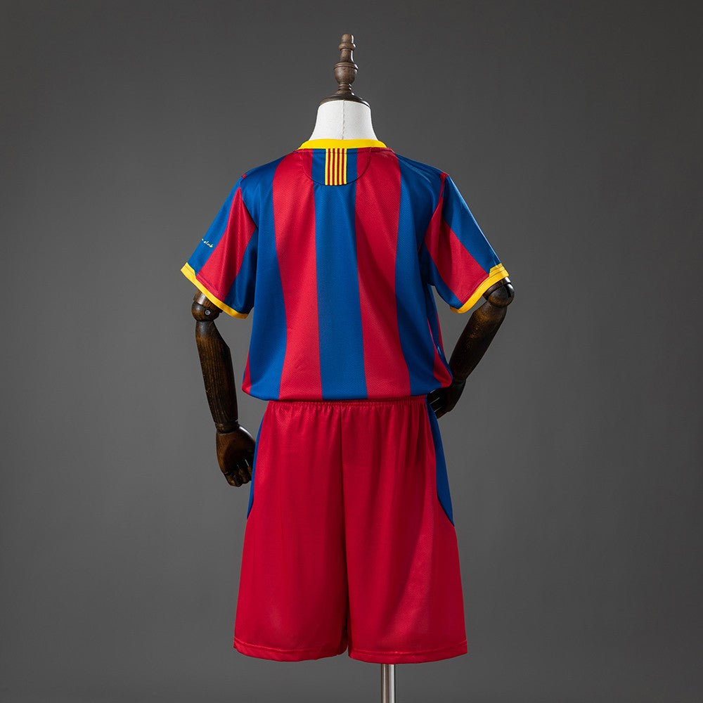 FC Barcelona 2010/2011 Home Kids Retro Kit