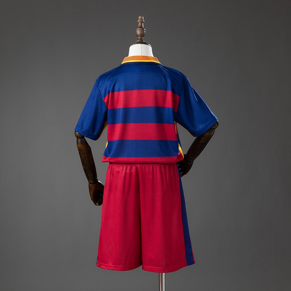 FC Barcelona 2015/2016 Home Kids Retro Kit