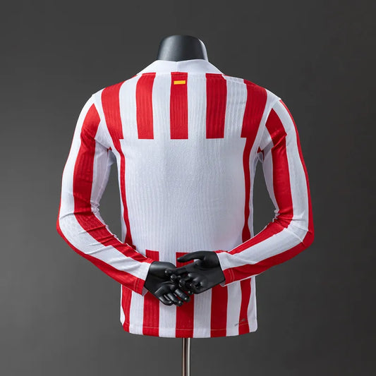 Atletico Madrid Home Player Kit 2025/26 Long Sleeve