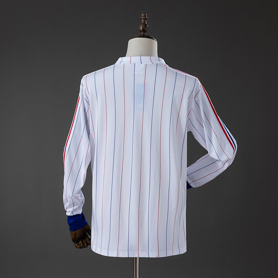 France 1980/82 Away Long Sleeve Retro Kit back view