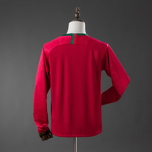 Portugal 2018 Home Long Sleeve Retro Kit back view