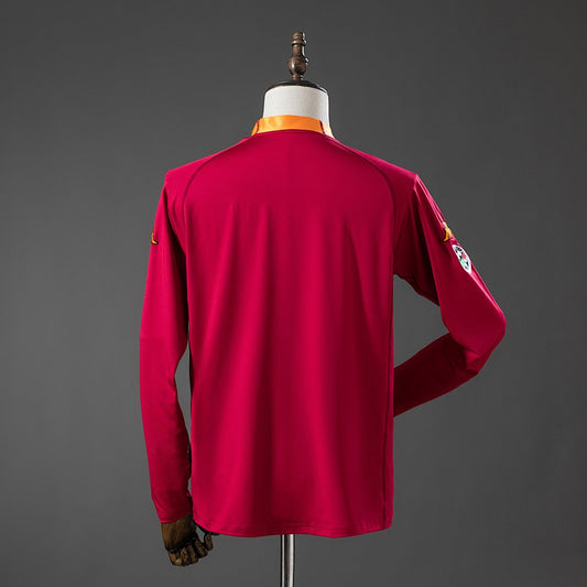 AS Roma 2000/01 Home Long Sleeve Retro Kit back view