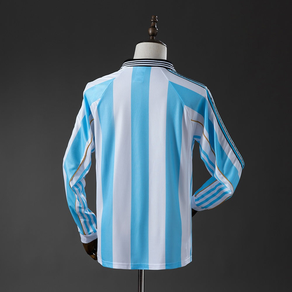 Argentina 1998 Home Long Sleeve Retro Kit back view