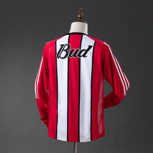 River Plate 2003/04 Away Long Sleeve Retro Kit back view