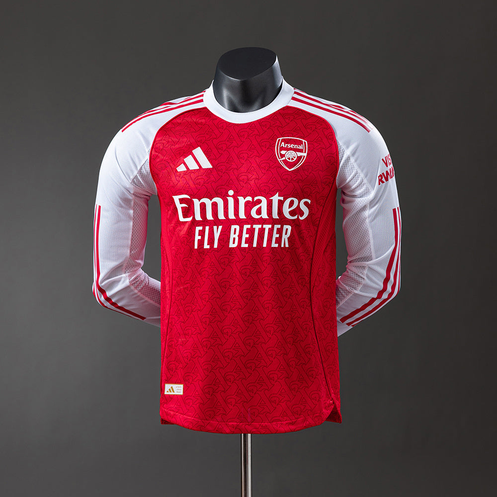 Arsenal Home Player Kit 2025/26 Long Sleeve