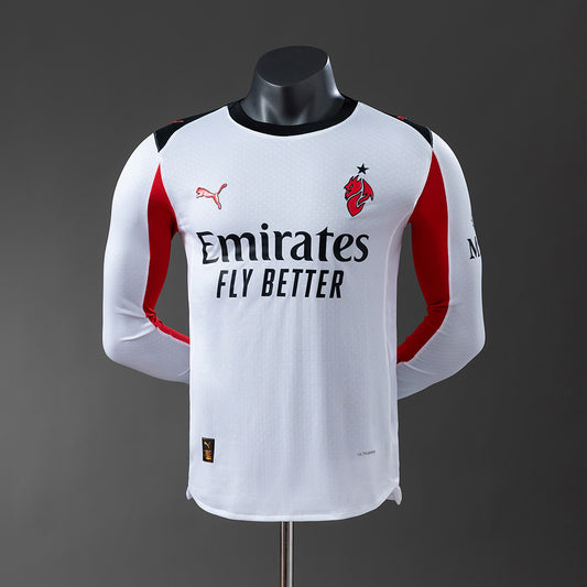 AC Milan 2025/26 Away Player Long Sleeve Jersey