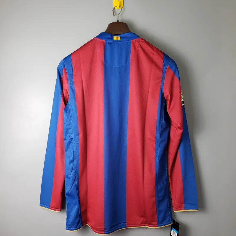 FC Barcelona Retro Home Kit 2007/08 Long Sleeve