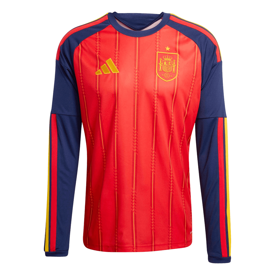 Spain 2026 Home Stadium Long Sleeve Jersey