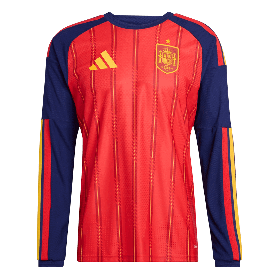Spain 2026 Home Player Long Sleeve Jersey