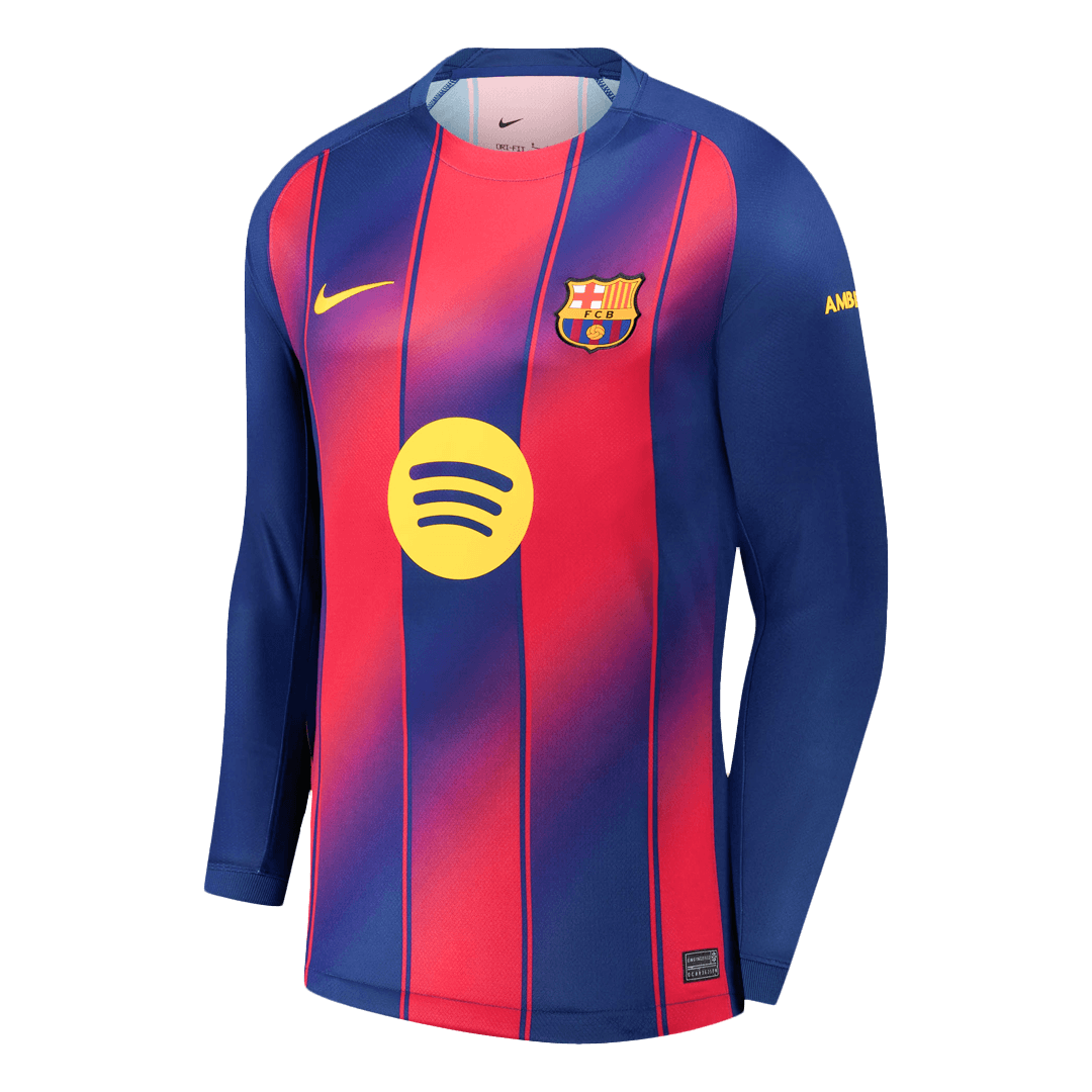 FC Barcelona Home Replica Kit 2025/26 Long Sleeve