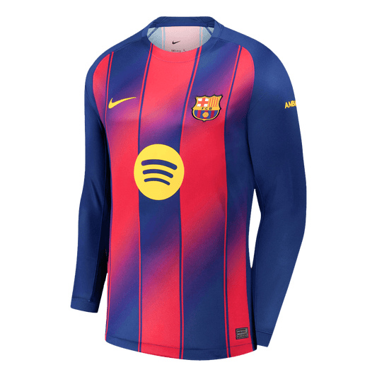 FC Barcelona Home Replica Kit 2025/26 Long Sleeve