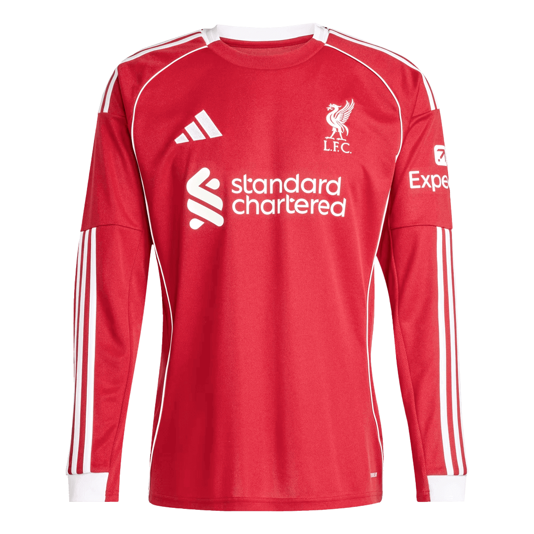 Liverpool Home Replica Kit 2025/26 Long Sleeve