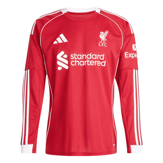 Liverpool Home Replica Kit 2025/26 Long Sleeve