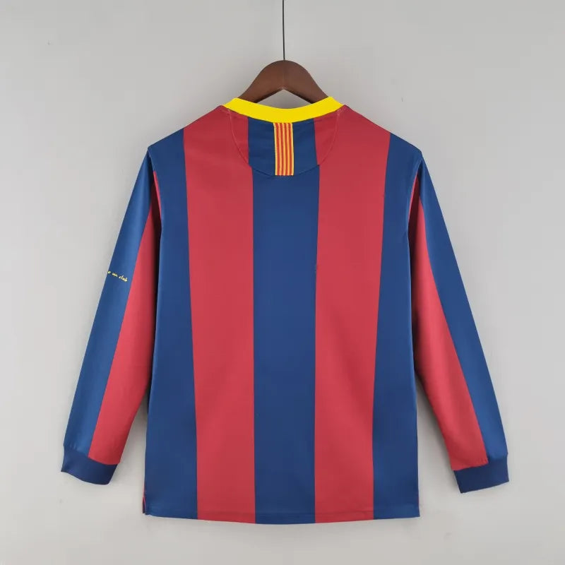 FC Barcelona Retro Home Kit 2010/11 Long Sleeve