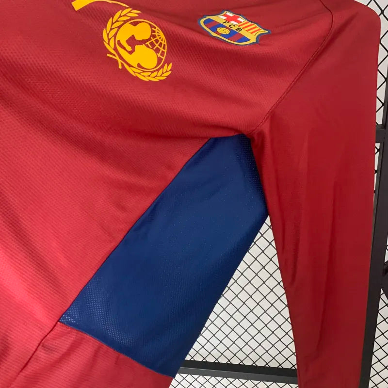 FC Barcelona Retro Home Kit 2008/09 Long Sleeve