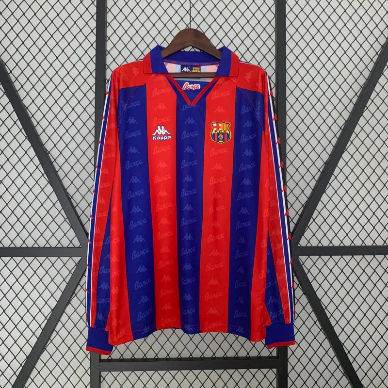 FC Barcelona Retro Home Kit 1996/97 Long Sleeve