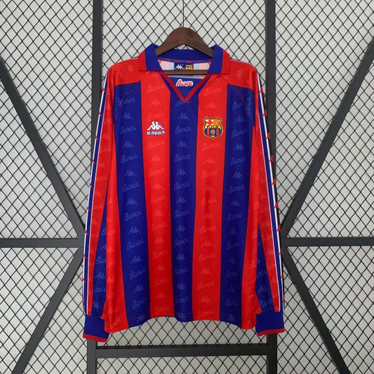 FC Barcelona Retro Home Kit 1996/97 Long Sleeve