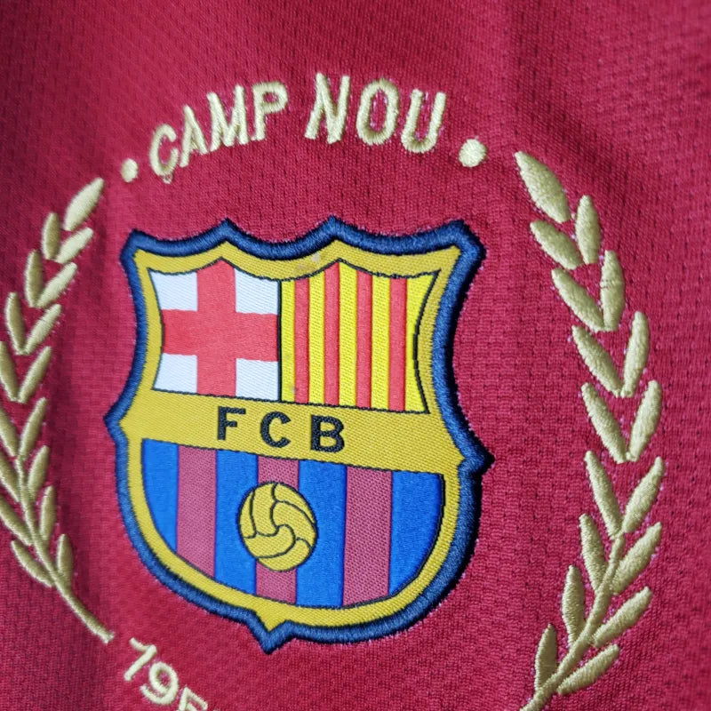 FC Barcelona Retro Home Kit 2007/08 Long Sleeve