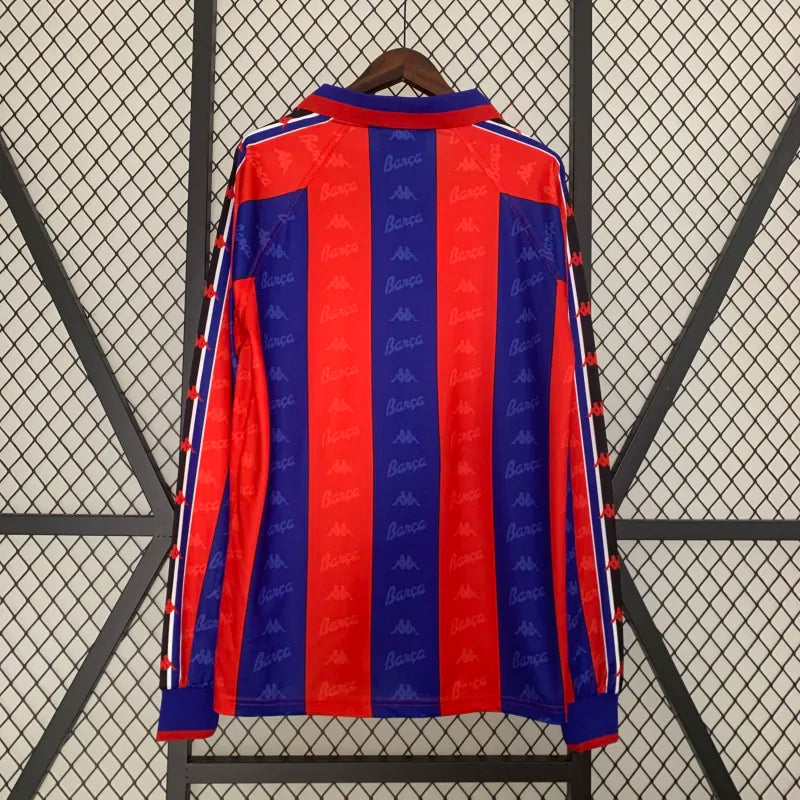 FC Barcelona Retro Home Kit 1996/97 Long Sleeve