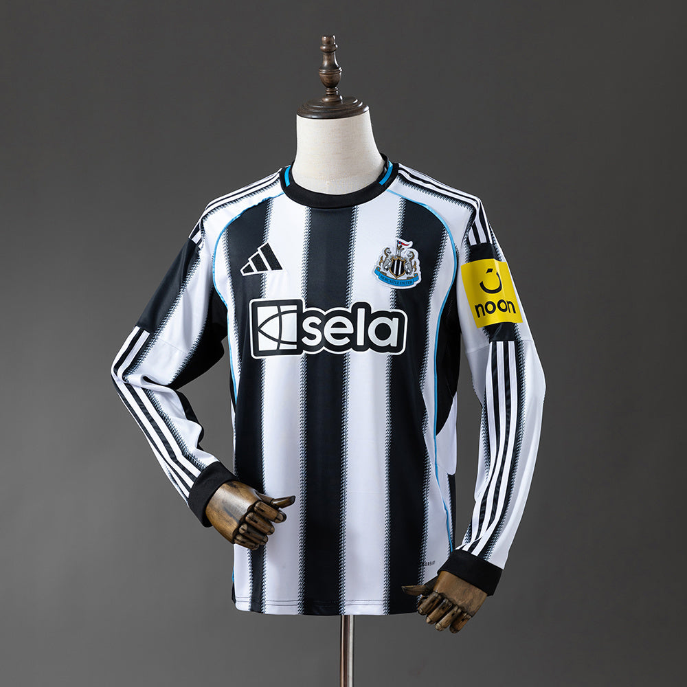 Newcastle United 2025/26 Home Stadium Long Sleeve Jersey
