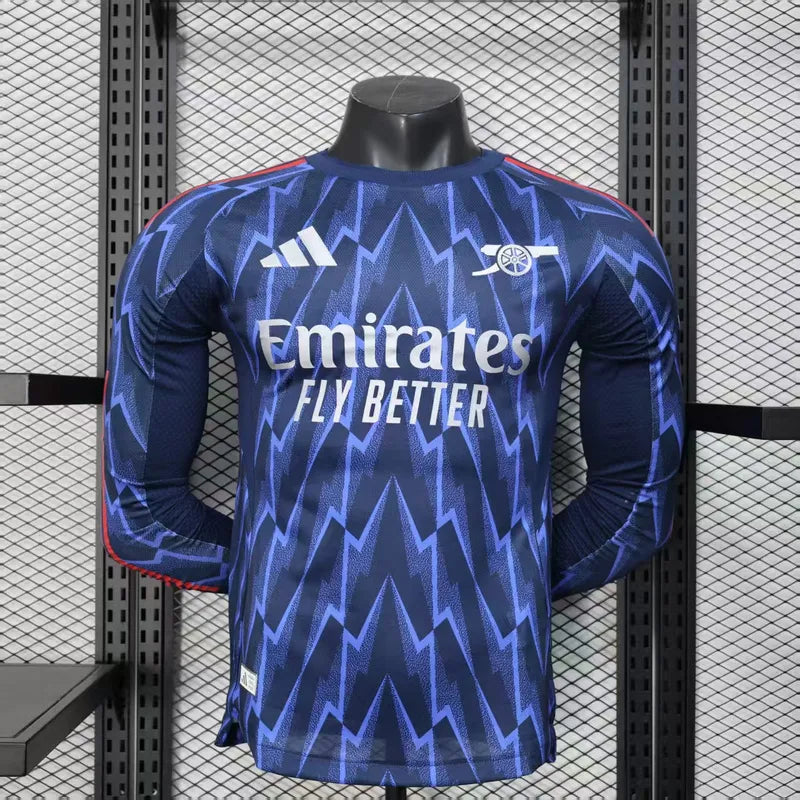 Arsenal 2025/26 Away Player Long Sleeve Jersey
