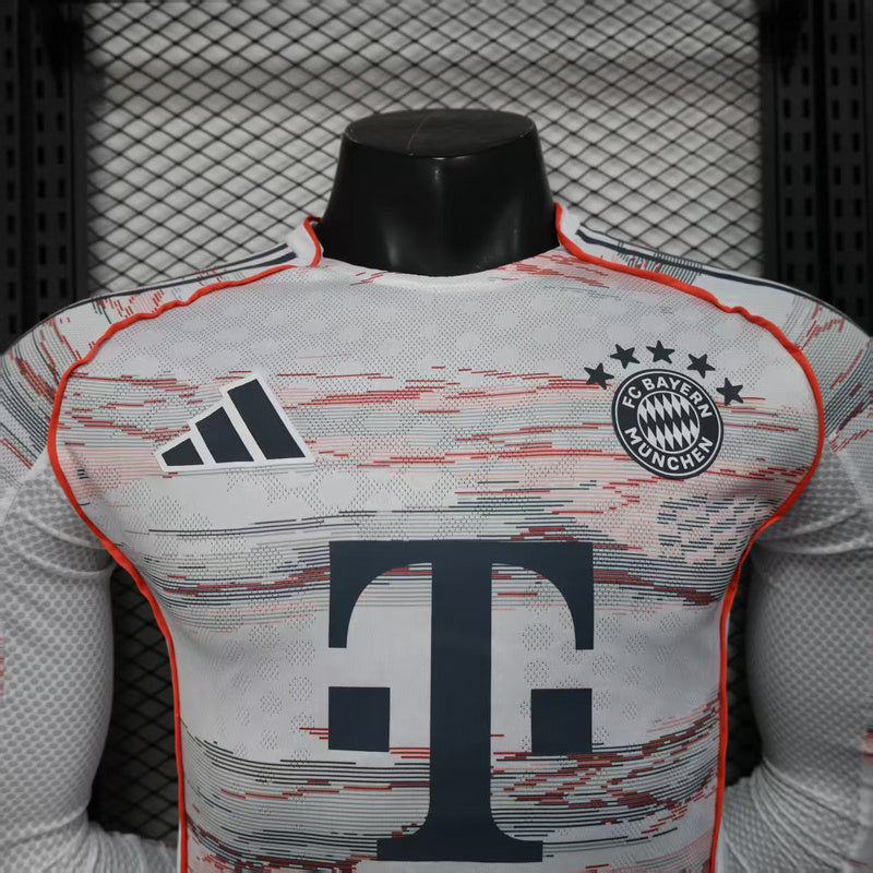 Bayern Munich 2025/26 Away Player Long Sleeve Jersey