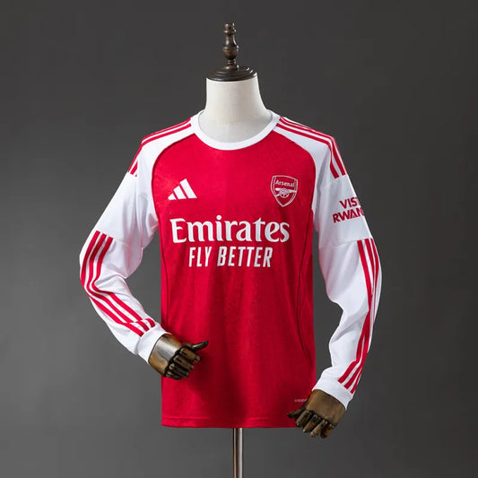 Arsenal 2025/26 Home Stadium Long Sleeve Jersey