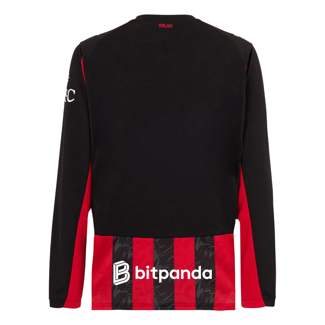 AC Milan Home Replica Long Sleeve Kit 2025/26