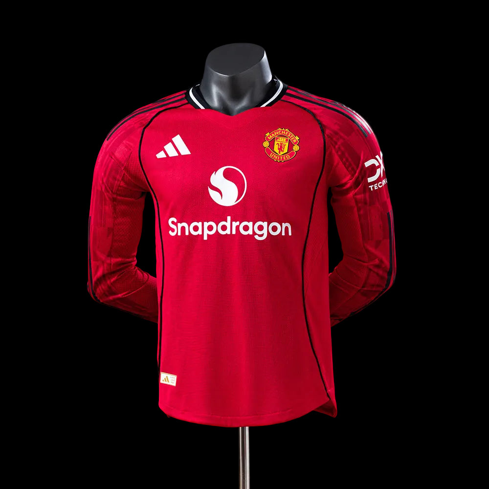 Manchester United Home Player Kit 2025/26 Long Sleeve