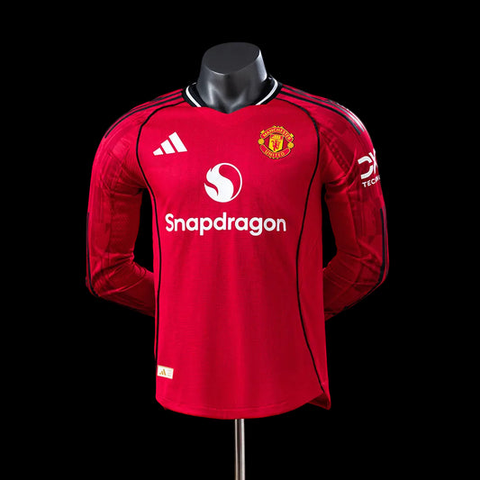 Manchester United Home Player Kit 2025/26 Long Sleeve