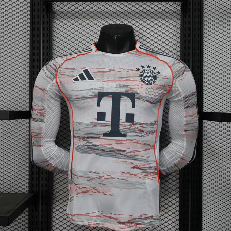 Bayern Munich 2025/26 Away Player Long Sleeve Jersey