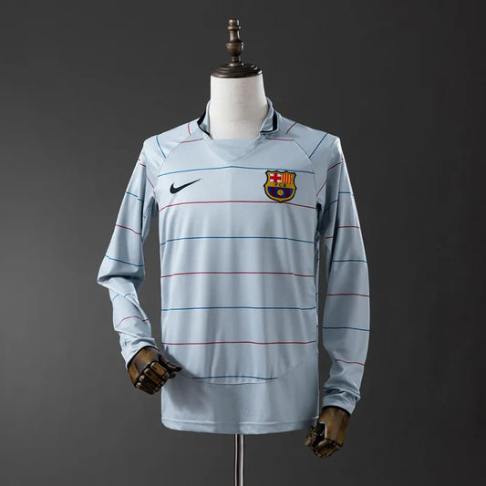 FC Barcelona Retro Away Kit 2003/04 Long Sleeve