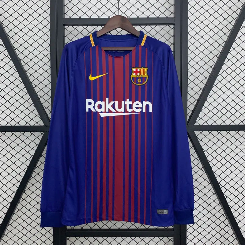 FC Barcelona Retro Home Kit 2017/18 Long Sleeve