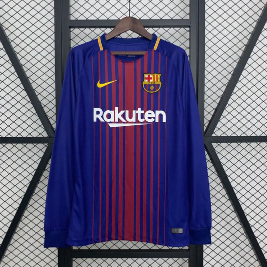 FC Barcelona Retro Home Kit 2017/18 Long Sleeve