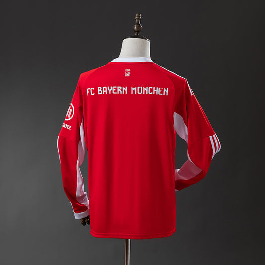 Bayern Munich 2025/26 Home Stadium Long Sleeve Jersey