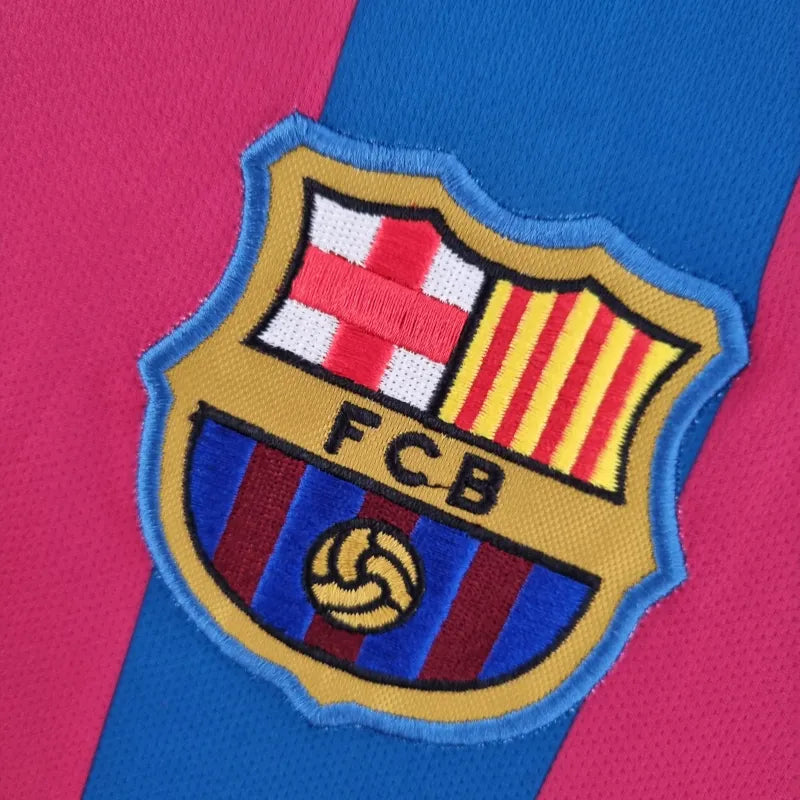 FC Barcelona Retro Home Kit 2005/06 Long Sleeve