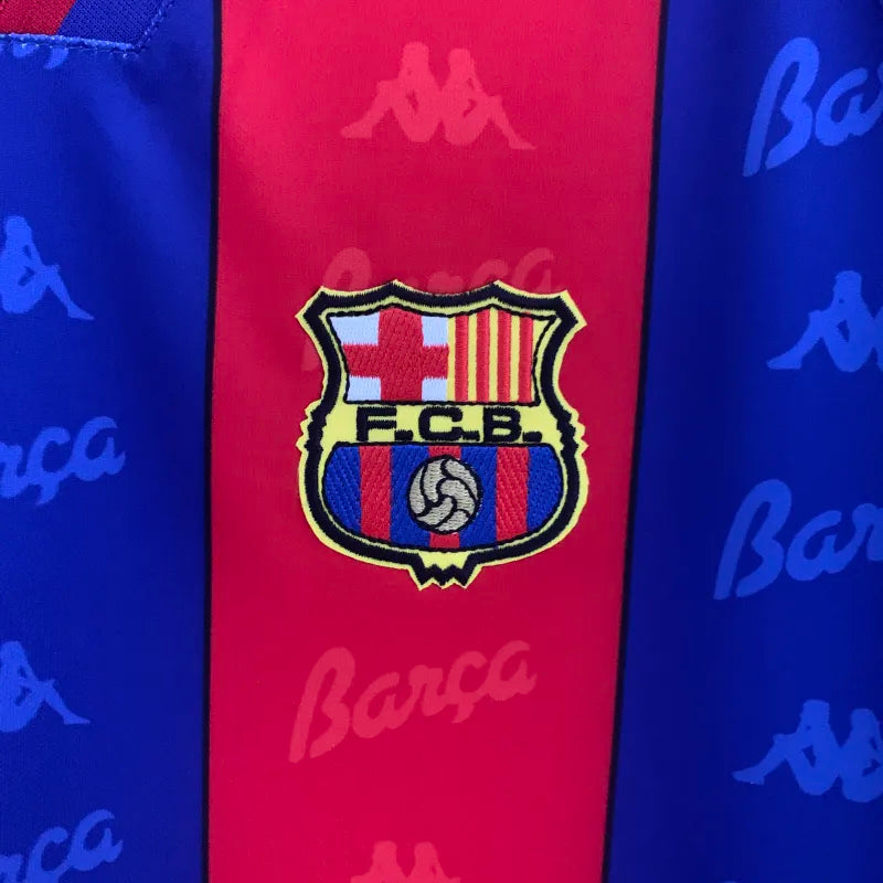 FC Barcelona Retro Home Kit 1996/97 Long Sleeve