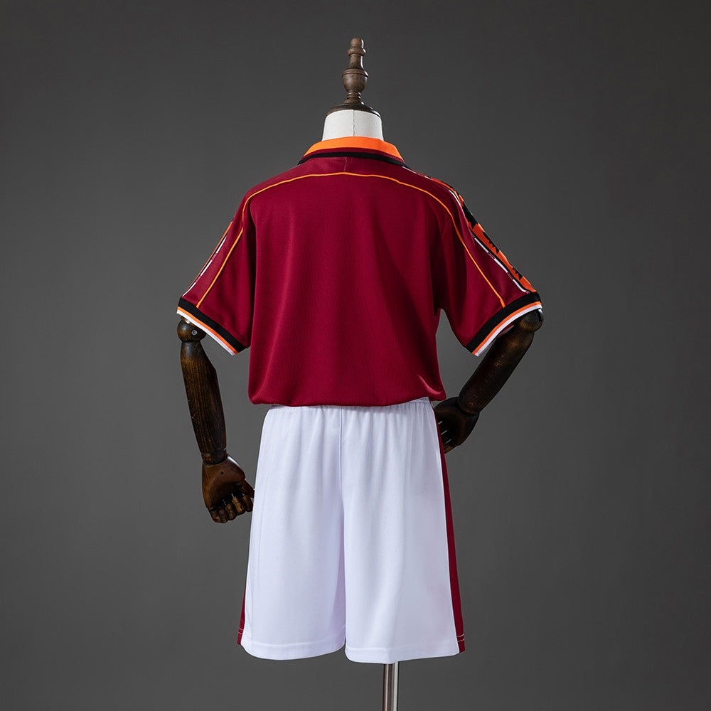 AS Roma 1998/1999 Home Kids Retro Kit