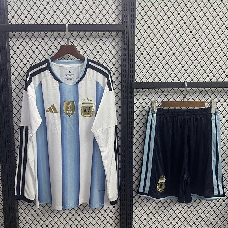 Argentina Home Kids Long Sleeve Kit World Cup 2026