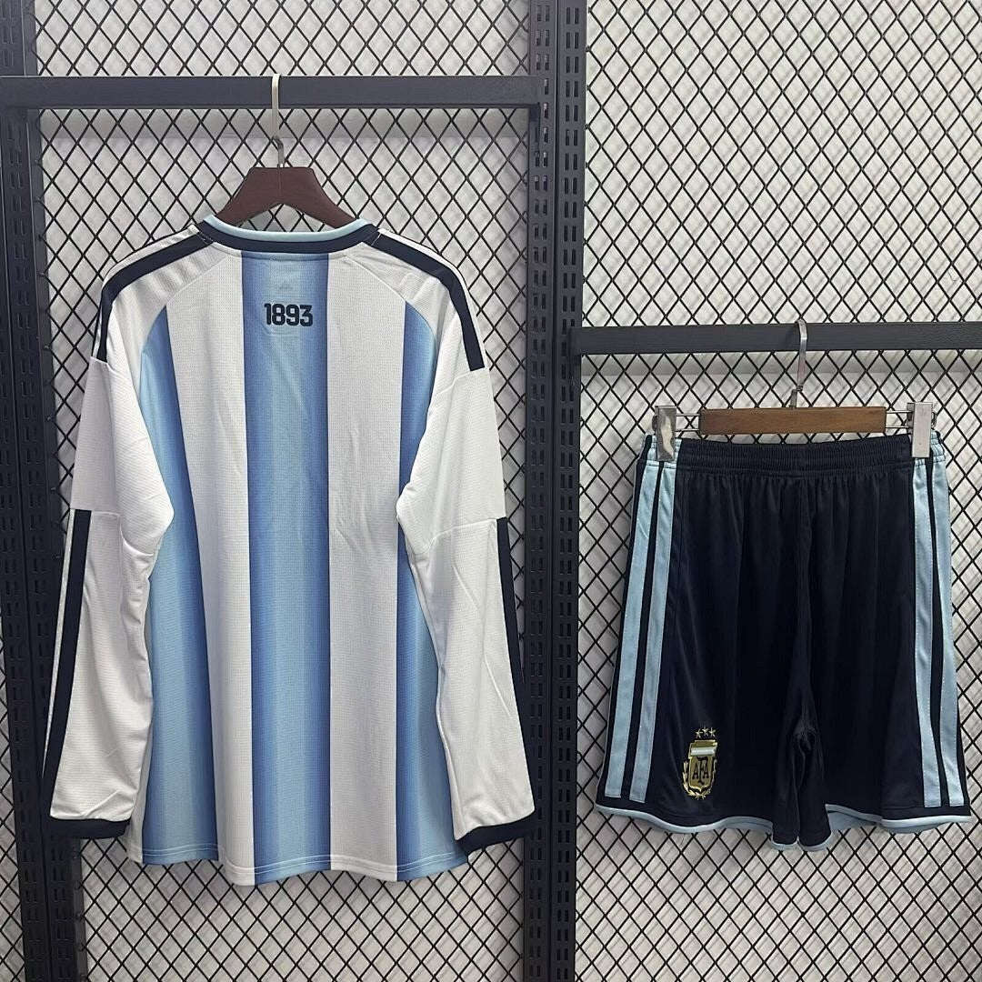 Argentina Home Kids Long Sleeve Kit World Cup 2026