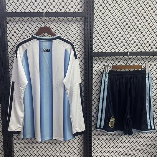 Argentina Home Kids Long Sleeve Kit World Cup 2026