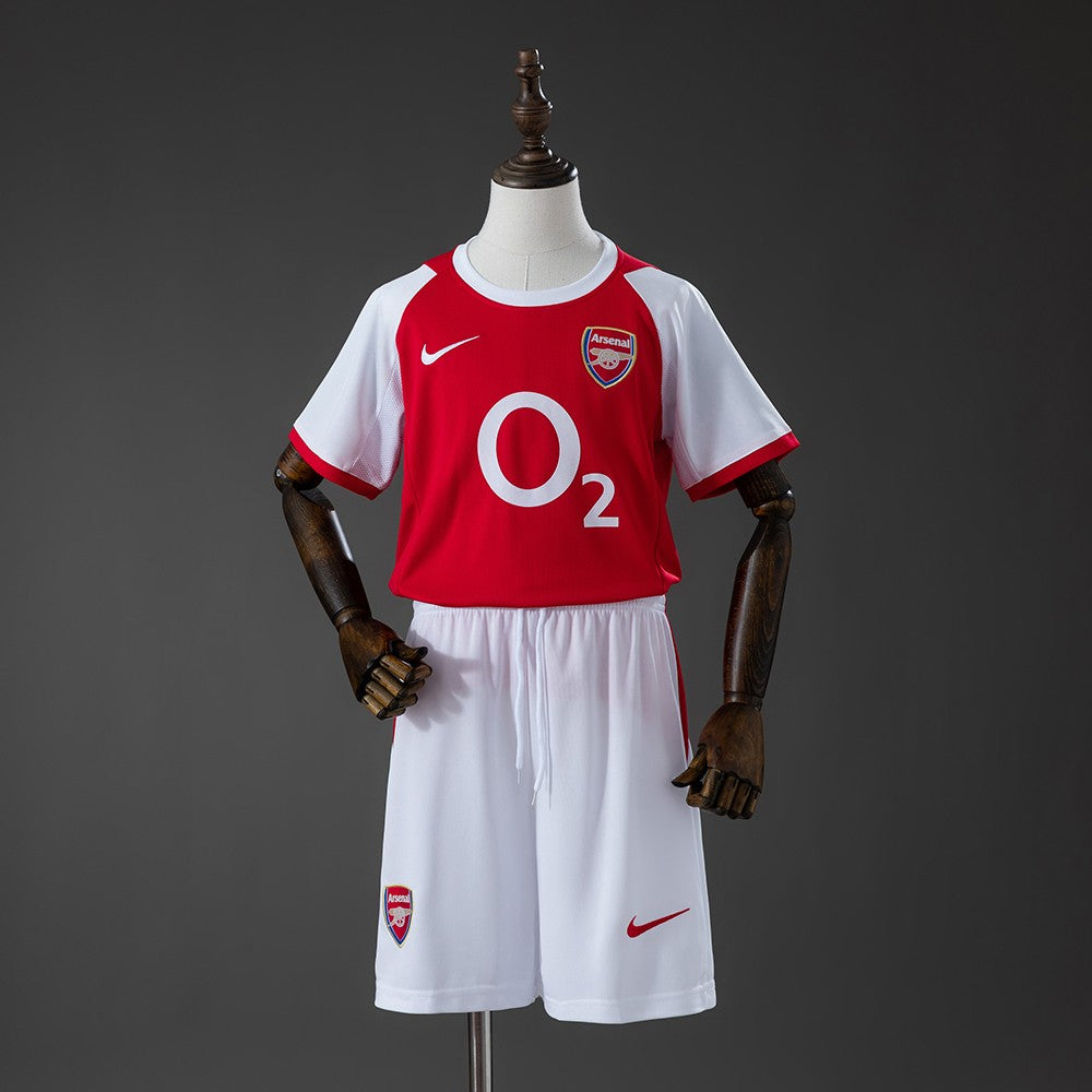 Arsenal 2002/2004 Home Kids Retro Kit