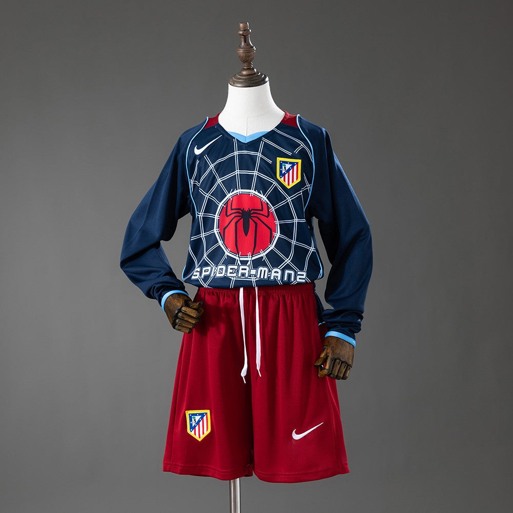 Atlético de Madrid 2004/2005 Away Long Sleeve Kids Retro Kit