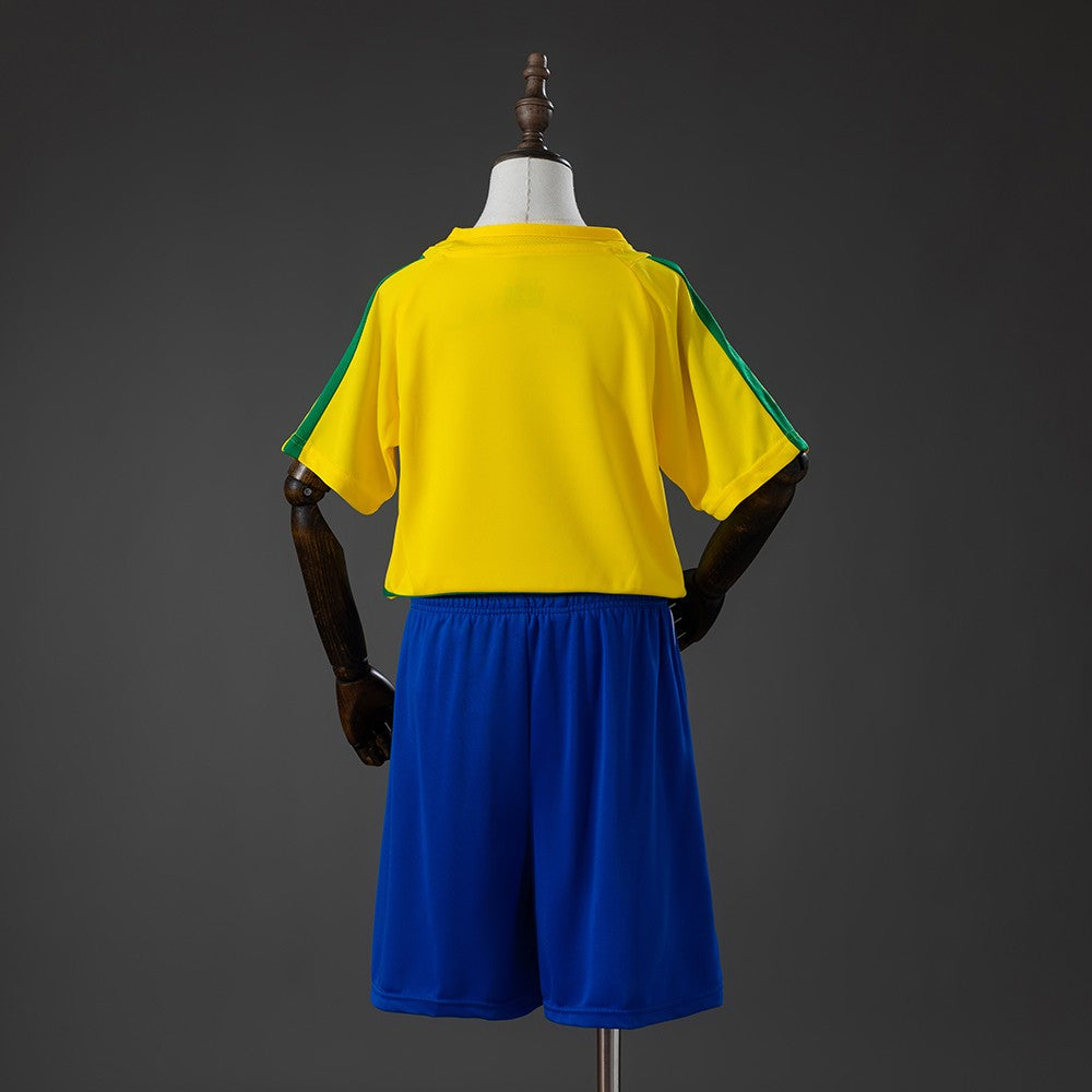 Brazil 2002 Home Kids Retro Kit