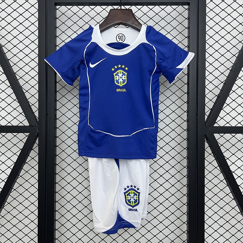 Brazil 2004 Away Kids Retro Kit