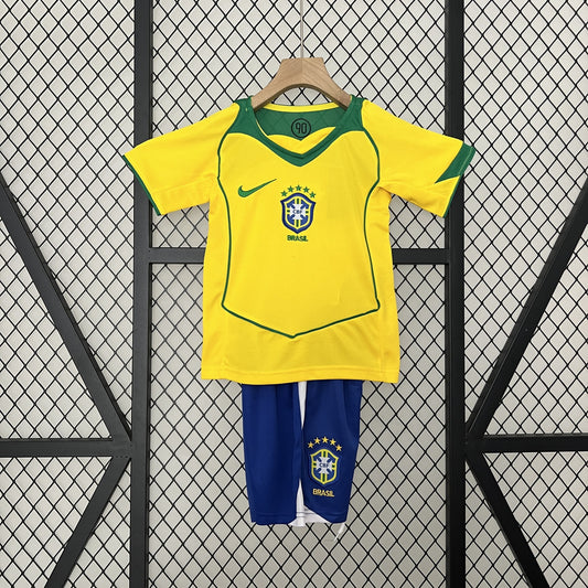 Brazil 2004 Home Kids Retro Kit